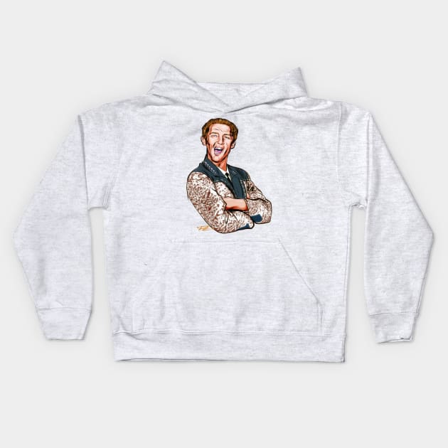 Jerry Lee Lewis - An illustration by Paul Cemmick Kids Hoodie by PLAYDIGITAL2020